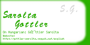 sarolta gottler business card